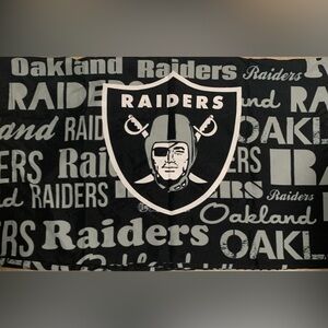 Raiders Black and Gray Pillowcase